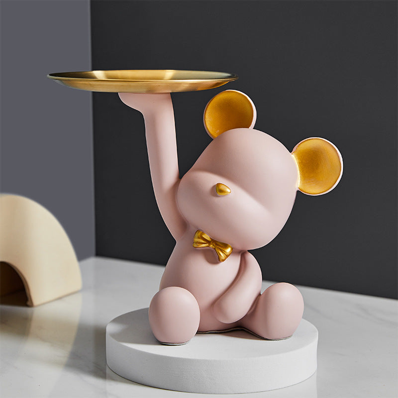 Resin Crafts Gifts Bear Storage Racks - Home Decor and Hallway Organization